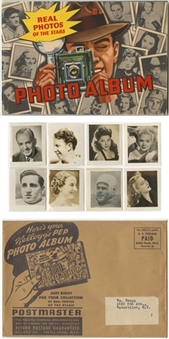 1948 Kelloggs Pep "Movie Stars" Complete Set (24) Plus Album, Envelope, Ad and "Series 2" Cards (8)